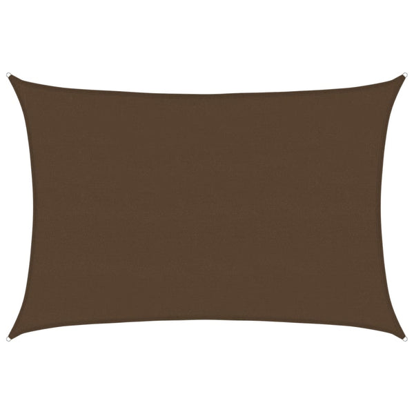 vidaXL Sun Shade Sail 160 g/m² Brown 5x7 m HDPE