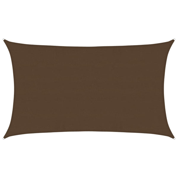 vidaXL Sun Shade Sail 160 g/m² Brown 5x8 m HDPE