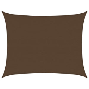 vidaXL Sun Shade Sail 160 g/m² Brown 6x7 m HDPE