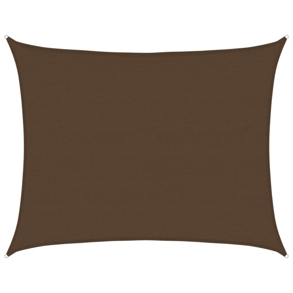 vidaXL Sun Shade Sail 160 g/m² Brown 6x7 m HDPE