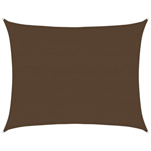 vidaXL Sun Shade Sail 160 g/m² Brown 6x8 m HDPE