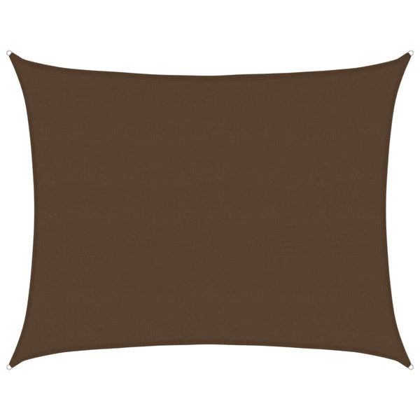 vidaXL Sun Shade Sail 160 g/m² Brown 6x8 m HDPE