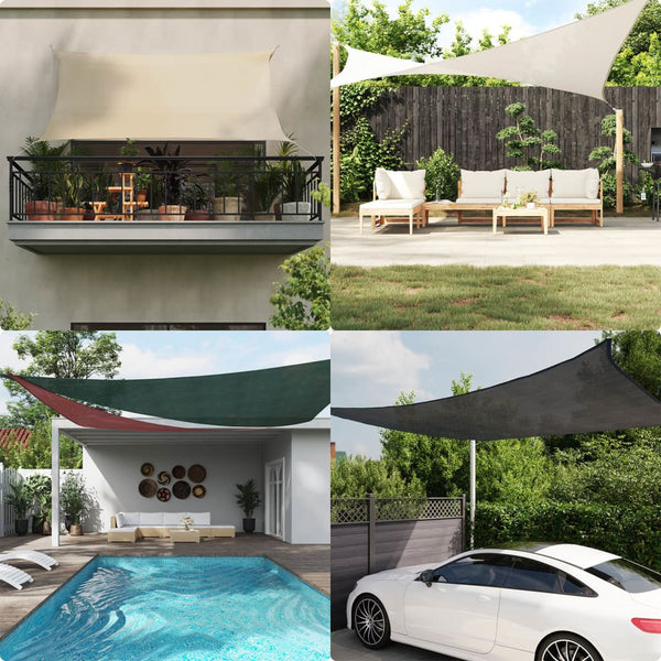vidaXL Sun Shade Sail 160 g/m² Brown 4.5x4.5x4.5 m HDPE