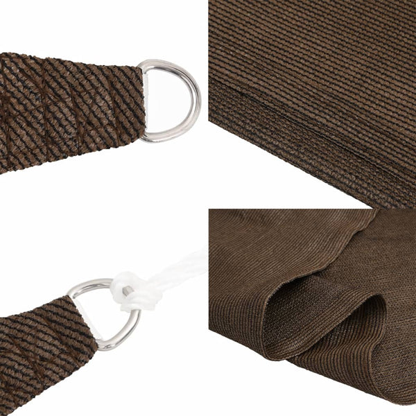 vidaXL Sun Shade Sail 160 g/m² Brown 4x5x5 m HDPE