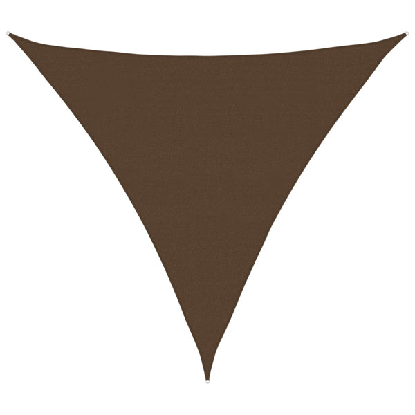 vidaXL Sun Sail 160 g/m² Brown 5x5x5 m HDPE