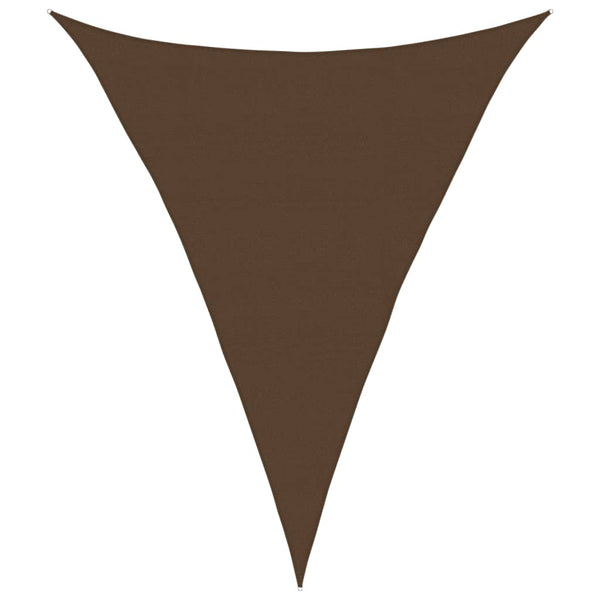vidaXL Sun Shade Sail 160 g/m² Brown 5x6x6 m HDPE