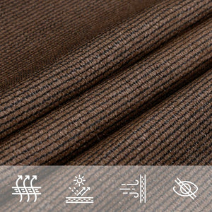 vidaXL Sun Shade Sail 160 g/m² Brown 5x6x6 m HDPE