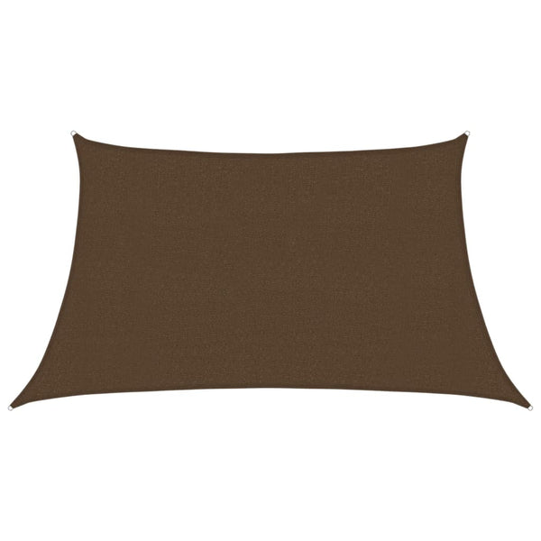 vidaXL Sun Shade Sail 160 g/m² Brown 3/4x2 m HDPE