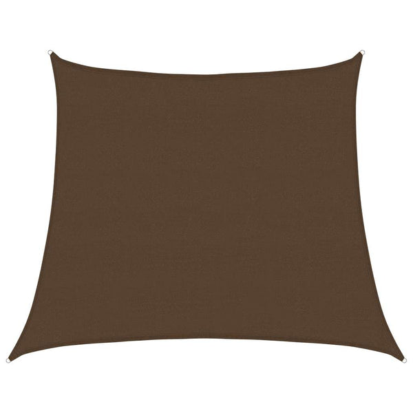 vidaXL Sun Shade Sail 160 g/m² Trapezoid Brown 4/5x4 m HDPE