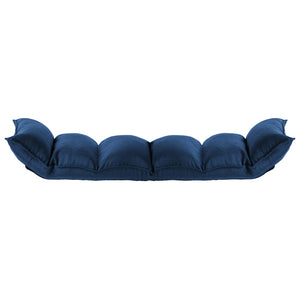 vidaXL Folding Floor Chair Blue Fabric