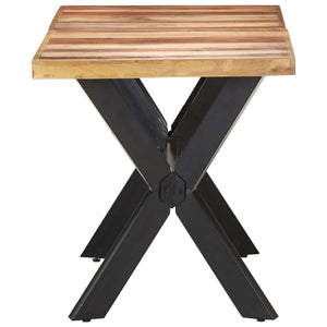 vidaXL Dining Table 140x70x75 cm Solid Wood Honey Brown