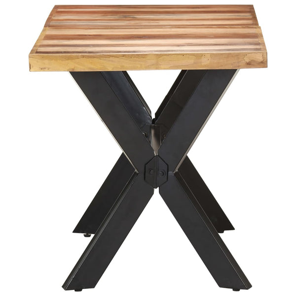 vidaXL Dining Table 140x70x75 cm Solid Wood Honey Brown