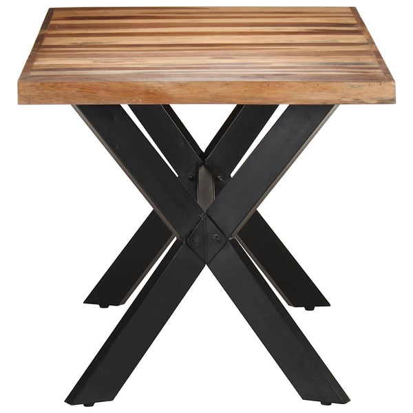 vidaXL Dining Table 160x80x75 cm Solid Wood Honey Brown