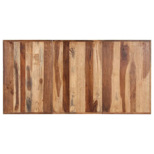 vidaXL Dining Table 160x80x75 cm Solid Wood Honey Brown