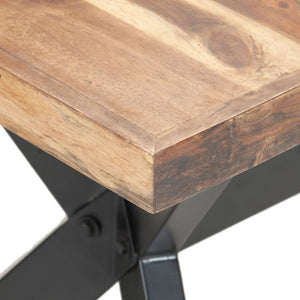 vidaXL Dining Table 160x80x75 cm Solid Wood Honey Brown