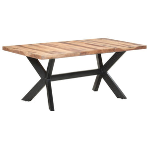 vidaXL Dining Table 180x90x75 cm Solid Wood Honey Brown