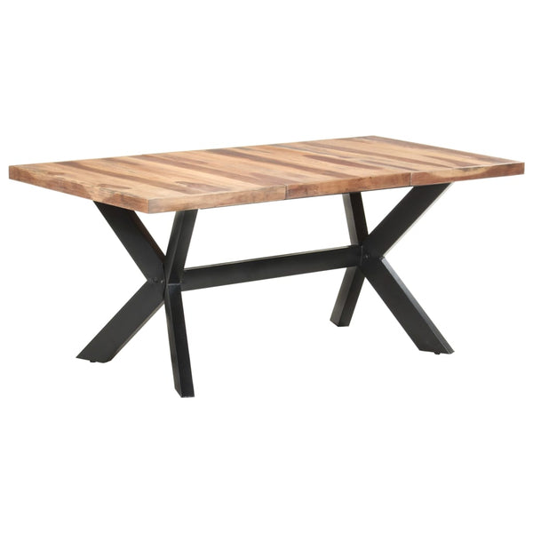 vidaXL Dining Table 180x90x75 cm Solid Wood Honey Brown