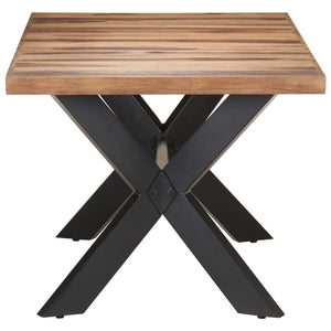 vidaXL Dining Table 180x90x75 cm Solid Wood Honey Brown