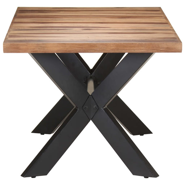 vidaXL Dining Table 180x90x75 cm Solid Wood Honey Brown