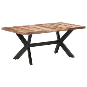 vidaXL Dining Table 180x90x75 cm Solid Wood Honey Brown