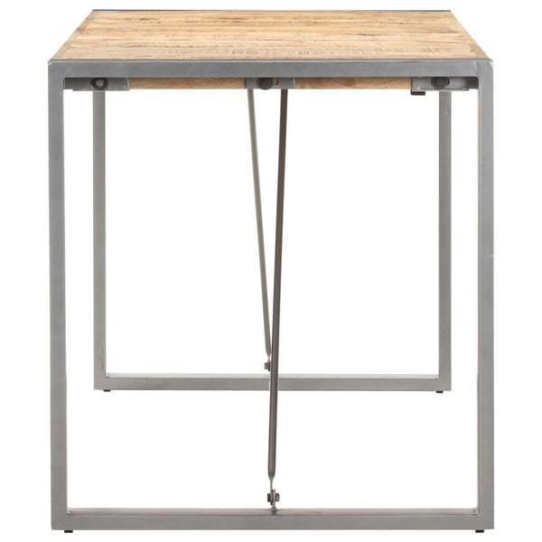 vidaXL Dining Table 140x70x75 cm Rough Solid Mango Wood