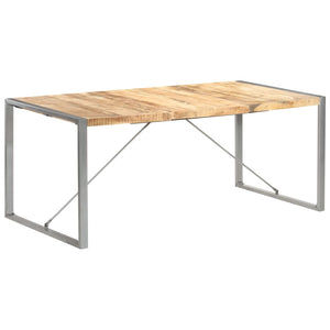 vidaXL Dining Table 180x90x75 cm Rough Solid Mango Wood
