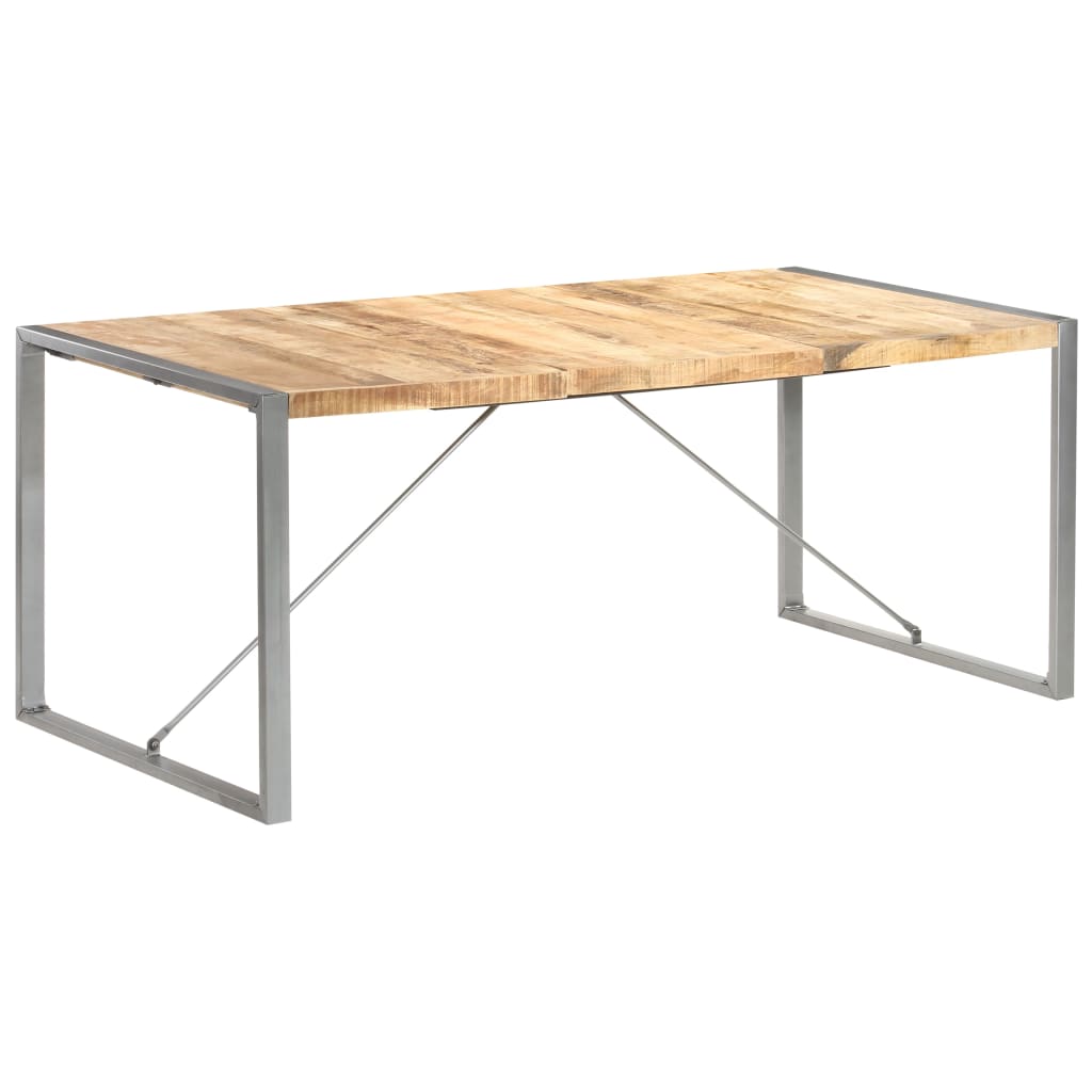 vidaXL Dining Table 180x90x75 cm Rough Solid Mango Wood