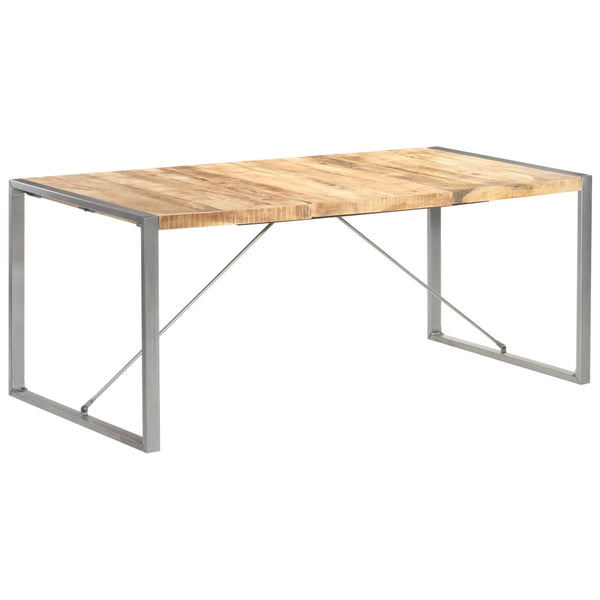 vidaXL Dining Table 180x90x75 cm Rough Solid Mango Wood