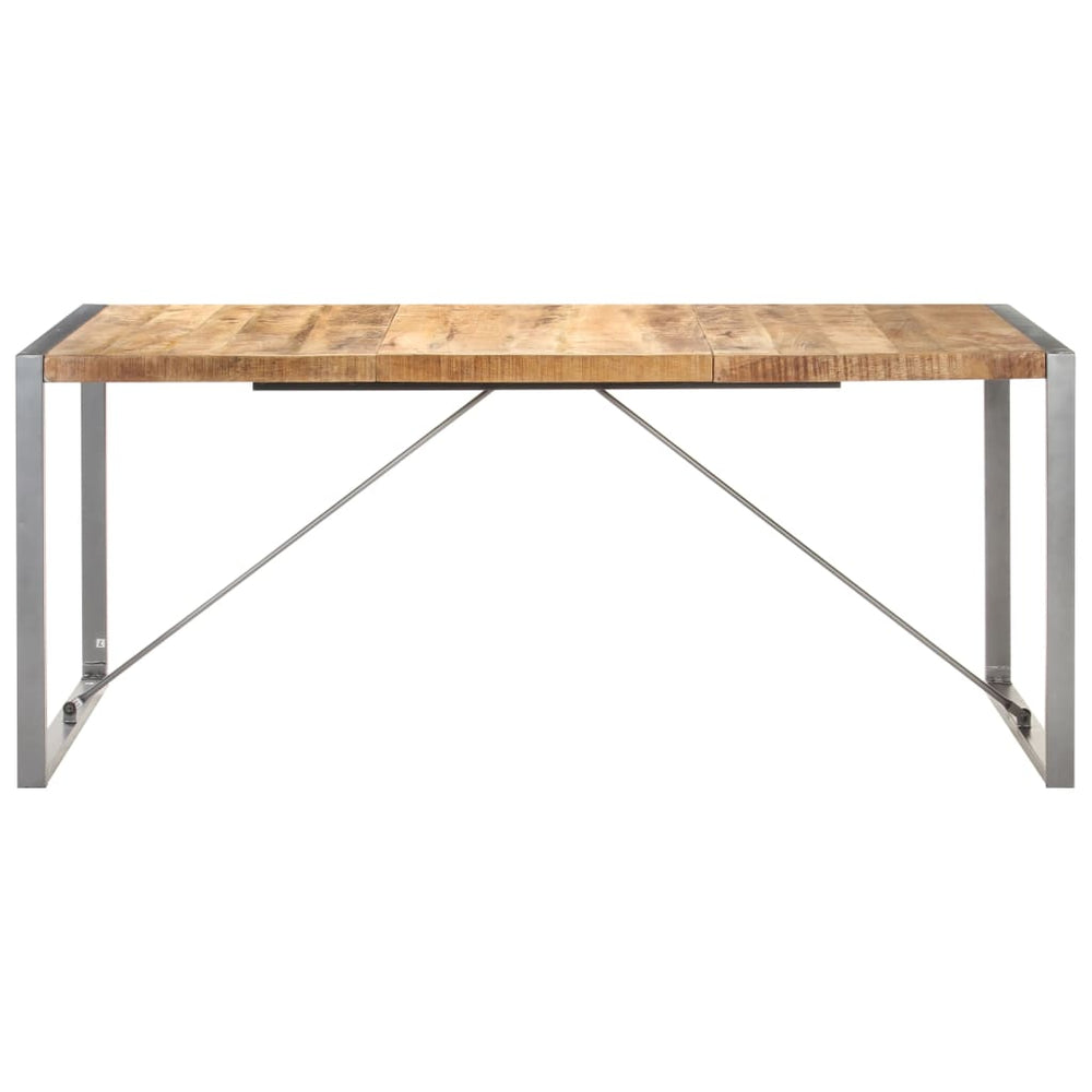 vidaXL Dining Table 180x90x75 cm Rough Solid Mango Wood