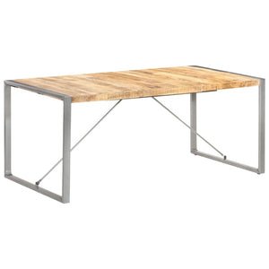 vidaXL Dining Table 180x90x75 cm Rough Solid Mango Wood