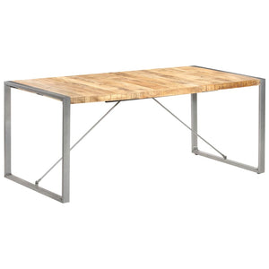 vidaXL Dining Table 180x90x75 cm Rough Solid Mango Wood