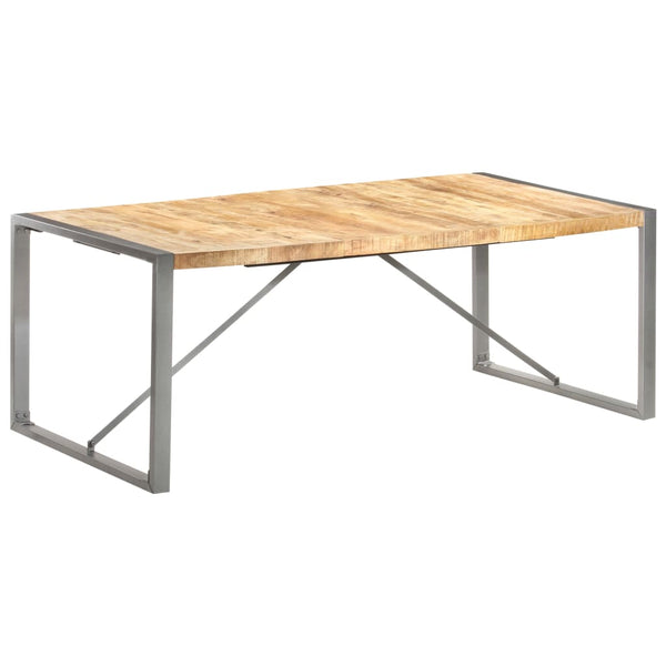 vidaXL Dining Table 200x100x75 cm Rough Solid Mango Wood