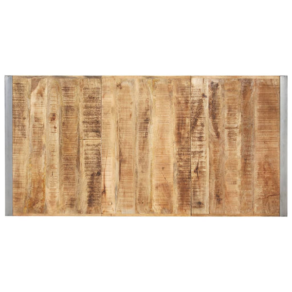 vidaXL Dining Table 200x100x75 cm Rough Solid Mango Wood