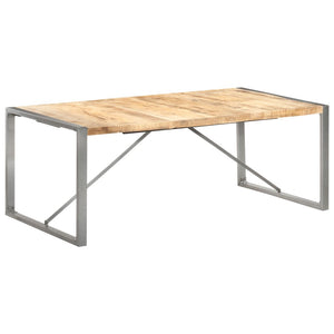 vidaXL Dining Table 200x100x75 cm Rough Solid Mango Wood