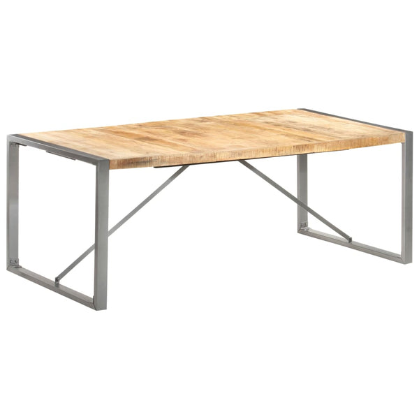 vidaXL Dining Table 200x100x75 cm Rough Solid Mango Wood