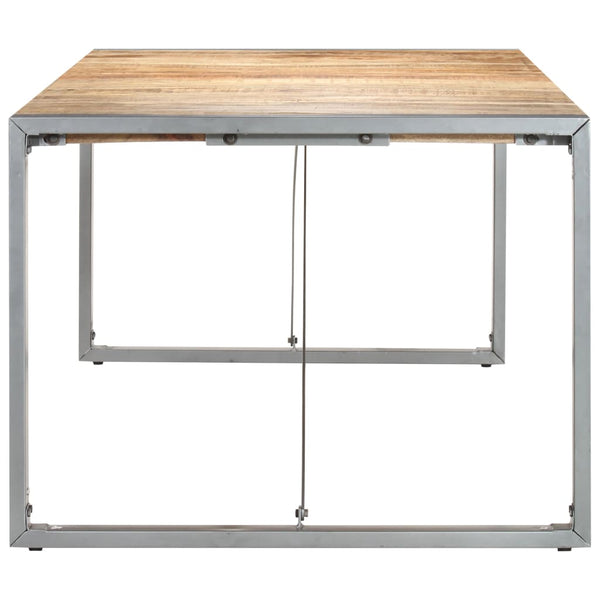 vidaXL Dining Table 220x100x75 cm Rough Solid Mango Wood