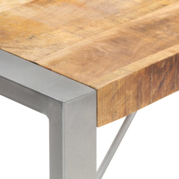 vidaXL Dining Table 220x100x75 cm Rough Solid Mango Wood