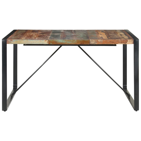 vidaXL Dining Table 140x140x75 cm Reclaimed Solid Wood