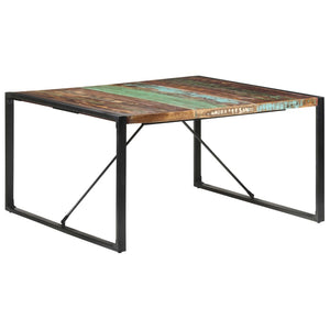 vidaXL Dining Table 140x140x75 cm Reclaimed Solid Wood