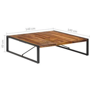 vidaXL Coffee Table 140x140x40 cm Solid Wood