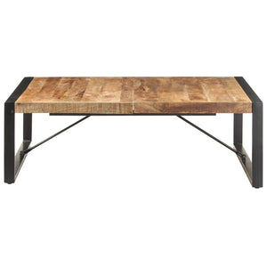 vidaXL Coffee Table 120x120x40 cm Rough Mango Wood