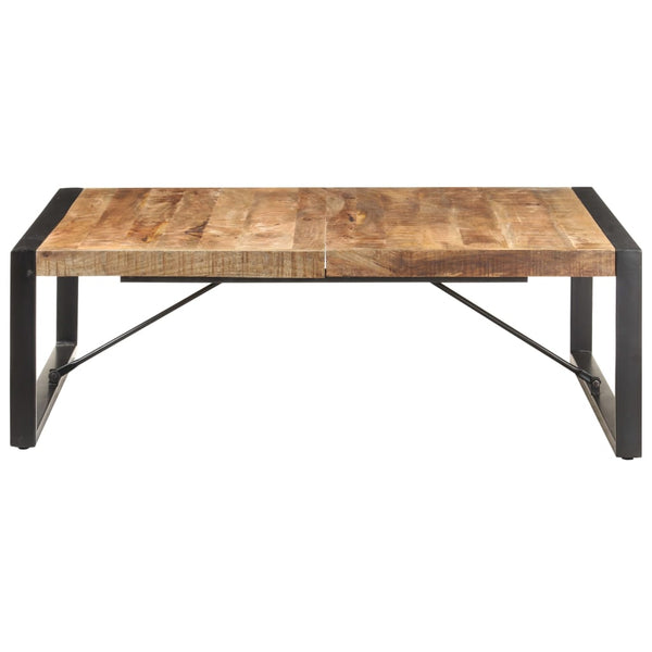 vidaXL Coffee Table 120x120x40 cm Rough Mango Wood