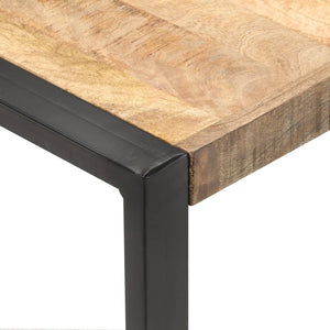 vidaXL Coffee Table 120x120x40 cm Rough Mango Wood