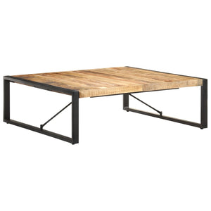 vidaXL Coffee Table 120x120x40 cm Rough Mango Wood