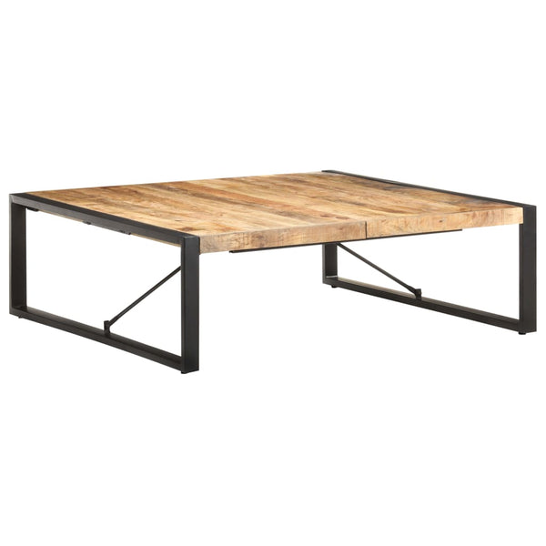 vidaXL Coffee Table 120x120x40 cm Rough Mango Wood