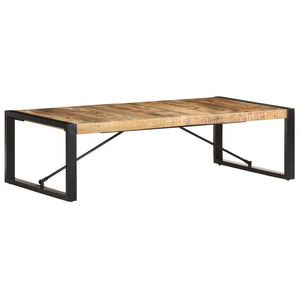 vidaXL Coffee Table 140x70x40 cm Rough Mango Wood