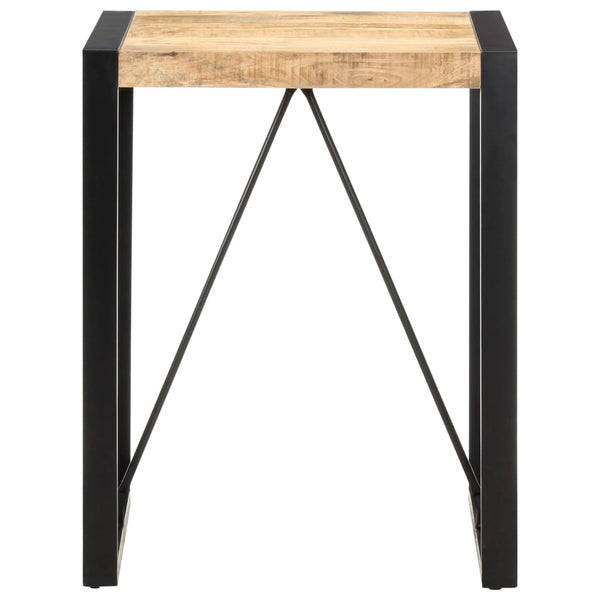 vidaXL Dining Table 60x60x75 cm Rough Solid Mango Wood