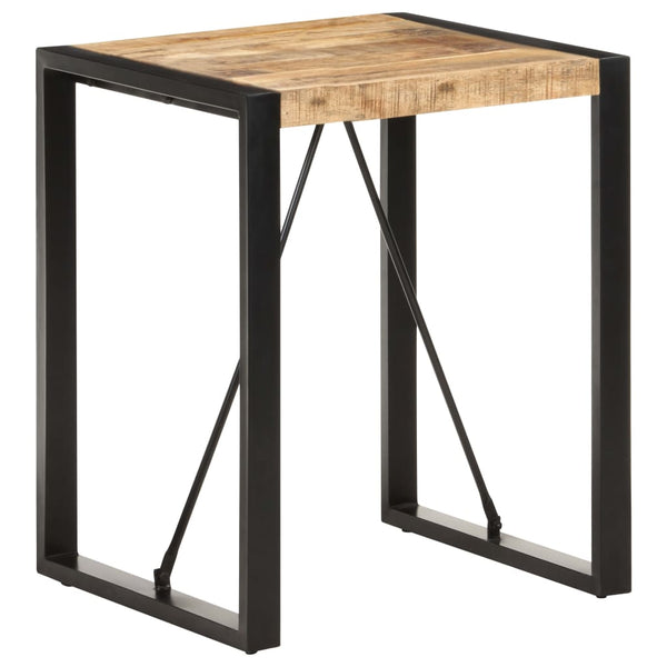 vidaXL Dining Table 60x60x75 cm Rough Solid Mango Wood