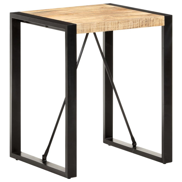 vidaXL Dining Table 60x60x75 cm Rough Solid Mango Wood