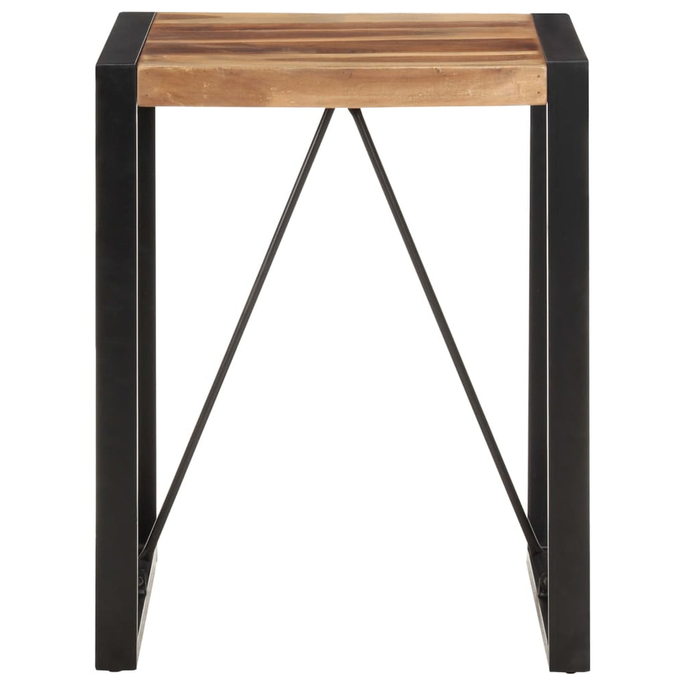 vidaXL Dining Table 60x60x75 cm Solid Acacia Wood